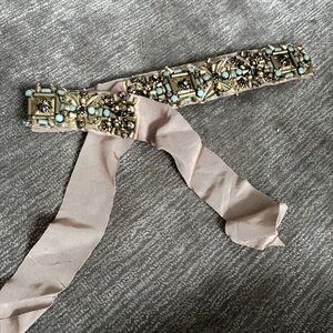 Hand beaded belt by FIGUE. VINTAGE